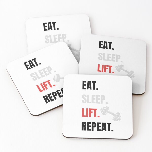 Item preview, Eat Sleep Lift Repeat – Gym Motivation Quote designed and sold by J0b4t.