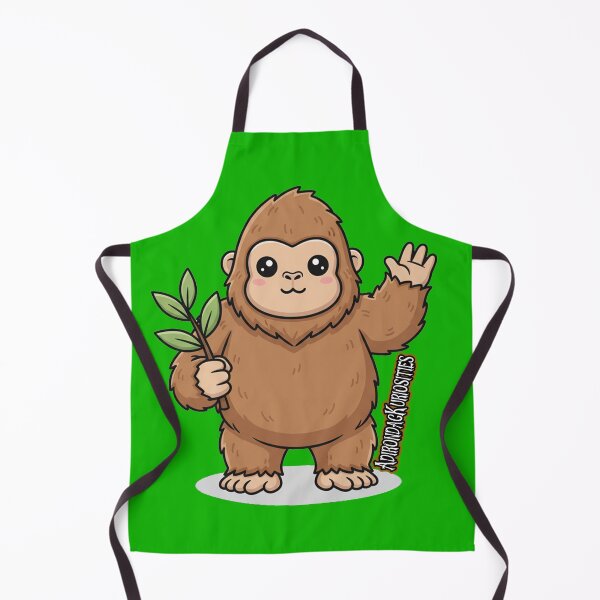 Item preview, Kawaii Bigfoot Waving designed and sold by AdirondacKuriosities.