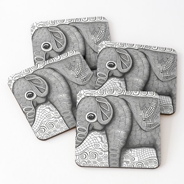 Item preview, Elephant and Spirals designed and sold by RAISC.