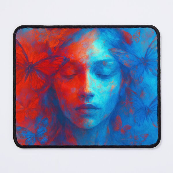 Item preview, Dream-distorted portrait with butterflies designed and sold by Sigtrix.