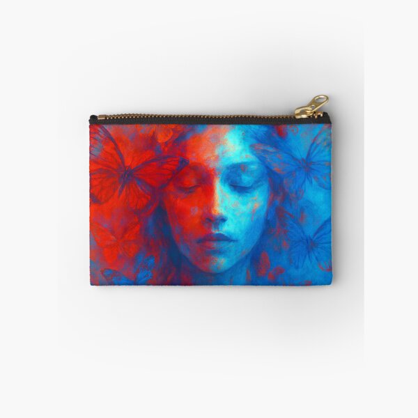 Item preview, Dream-distorted portrait with butterflies designed and sold by Sigtrix.