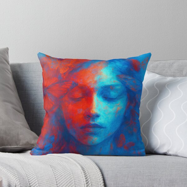 Item preview, Dream-distorted portrait with butterflies designed and sold by Sigtrix.