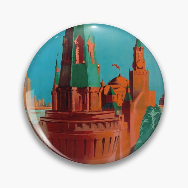 Artikelvorschau, Vintage Moskau Reiseposter | Kunst aus der Sowjetzeit | Kreml & Intourist Sightseeing | Konstruktivistischer Stil der Mitte des 20. Jahrhunderts entworfen und verkauft von artofuniverse.