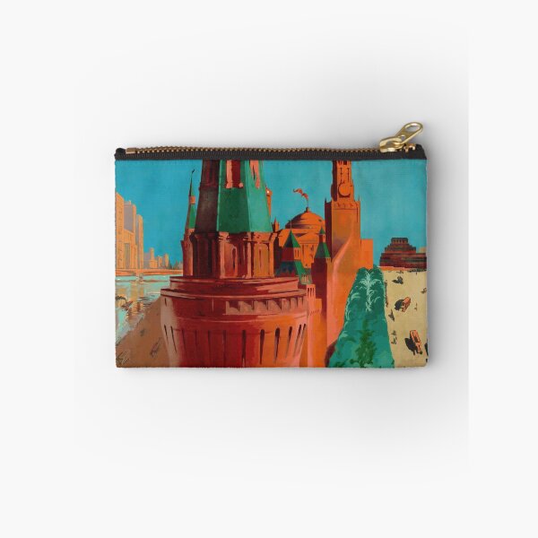 Item preview, Vintage Moscow Travel Poster | Soviet Era Art | Kremlin & Intourist Sightseeing | Mid 20th Century Constructivist Style designed and sold by artofuniverse.