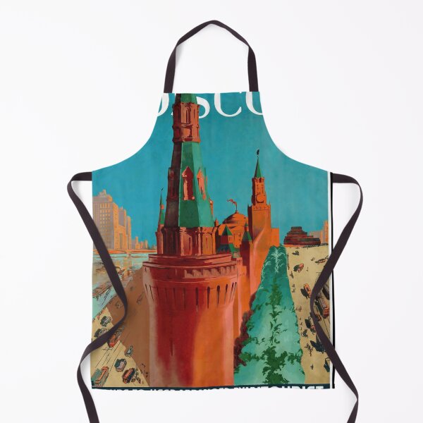 Item preview, Vintage Moscow Travel Poster | Soviet Era Art | Kremlin & Intourist Sightseeing | Mid 20th Century Constructivist Style designed and sold by artofuniverse.