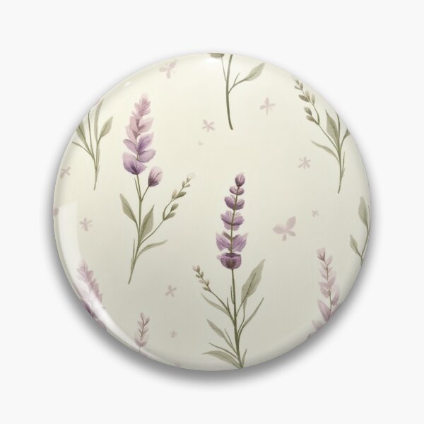 Item preview, Patrón vintage de prado de lavanda: acuarela botánica suave designed and sold by skysshobu.