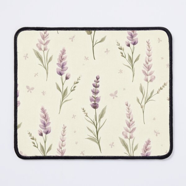 Aperçu de l'œuvre Motif de prairie de lavande vintage – Aquarelle botanique douce créée et vendue par skysshobu.