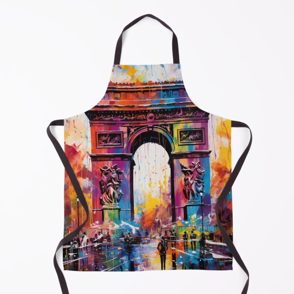 Item preview, Arc de Triomphe Drip Art – Paris Landmark Splash Print | Triumph Unleashed designed and sold by callicoartshop.