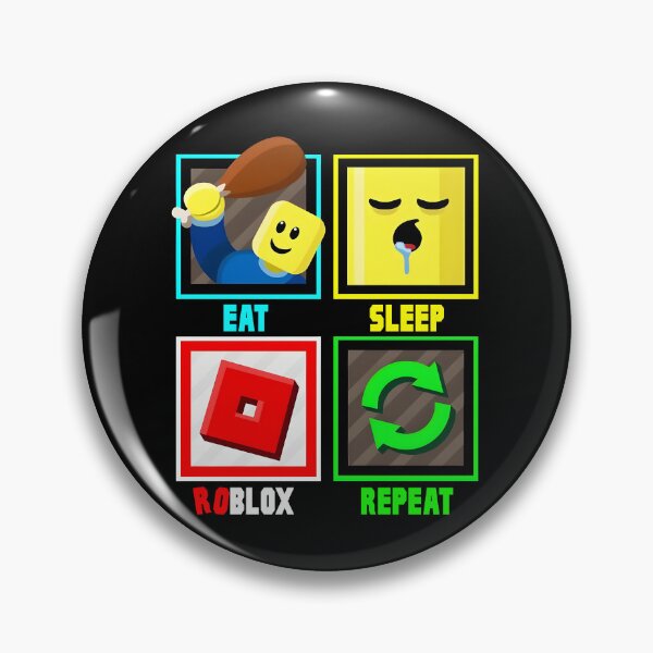 Item preview, Eat Sleep Roblox Repeat Roblox Funny Gamer Design designed and sold by nkomokezar.