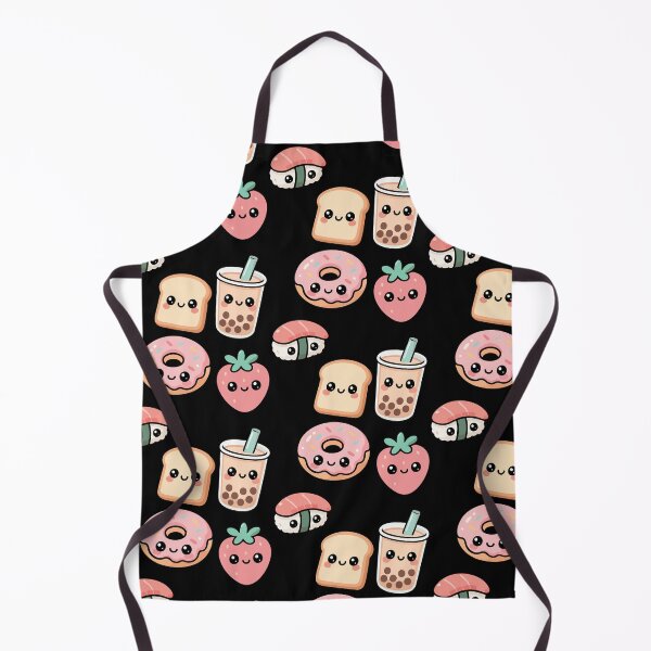 Item preview, Cute Kawaii Food Friends – Bubble Tea, Donut, Sushi, Strawberry & Toast designed and sold by graphicnew.
