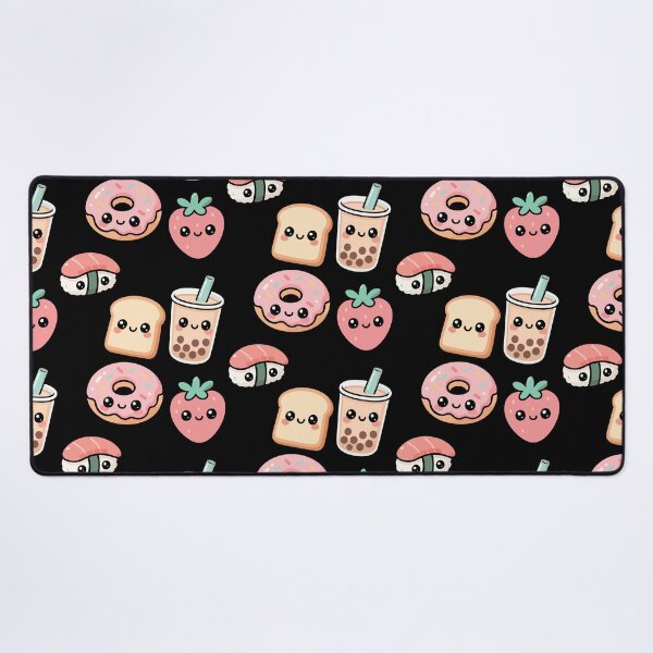 Item preview, Cute Kawaii Food Friends – Bubble Tea, Donut, Sushi, Strawberry & Toast designed and sold by graphicnew.