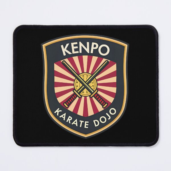 Item preview, Kenpo Karate Dojo Emblem – Rising Sun Martial Arts Shield Design designed and sold by VividOrganica.