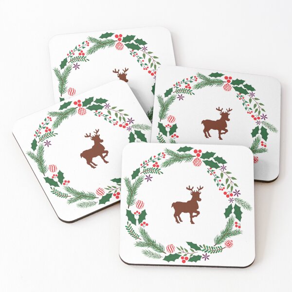 Item preview, Christmas wreath with reindeer. designed and sold by MiPa78.