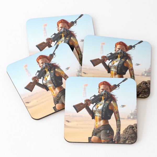 Item preview, The Desert wasteland wanderer cyberpunk style character designed and sold by Vintage Designs +.