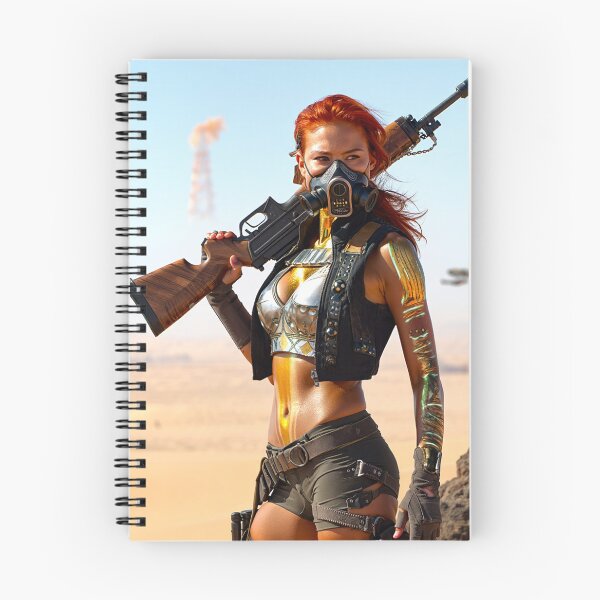 Item preview, The Desert wasteland wanderer cyberpunk style character designed and sold by Vintage Designs +.