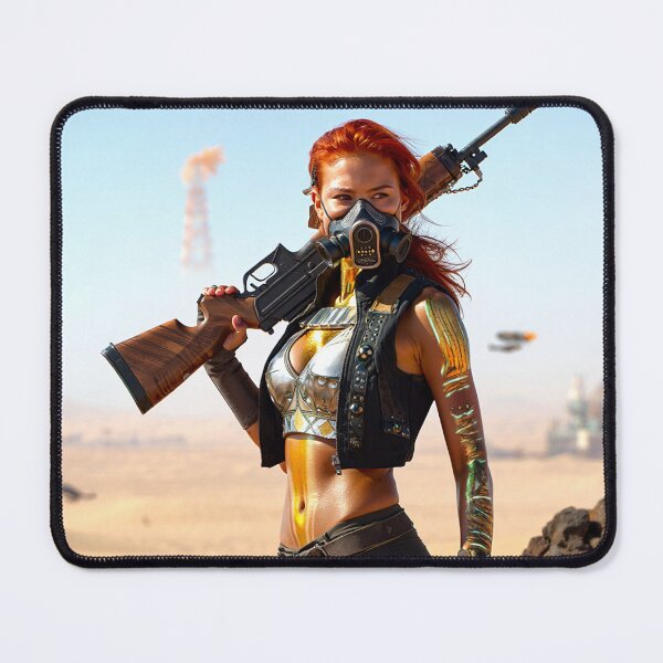 Item preview, The Desert wasteland wanderer cyberpunk style character designed and sold by Vintage Designs +.