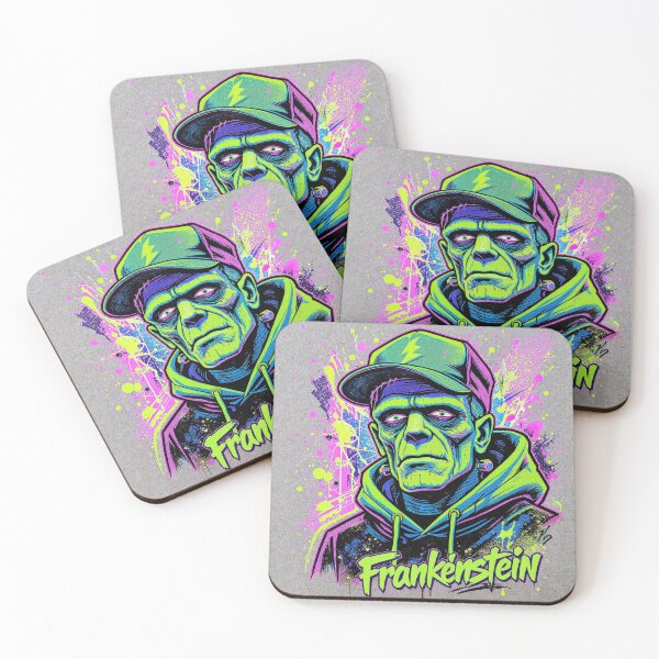 Artikelvorschau, Frankenstein Streetwear – Neon Graffiti Monster Art entworfen und verkauft von DamianRoy88.