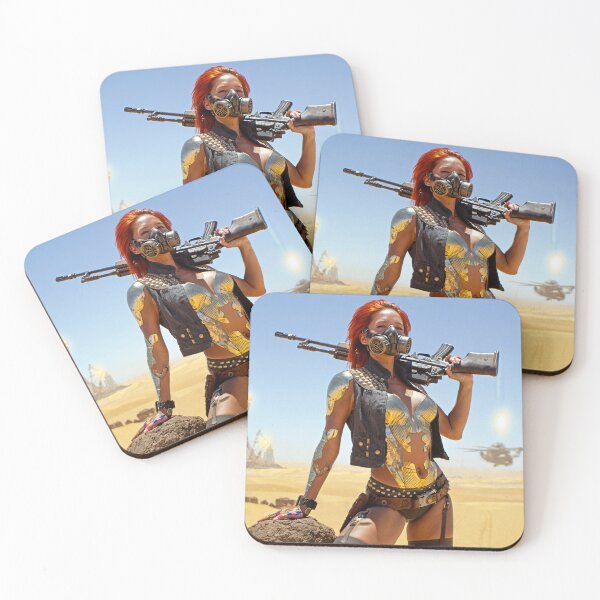 Item preview, The Desert wasteland wanderer cyberpunk style character designed and sold by Vintage Designs +.