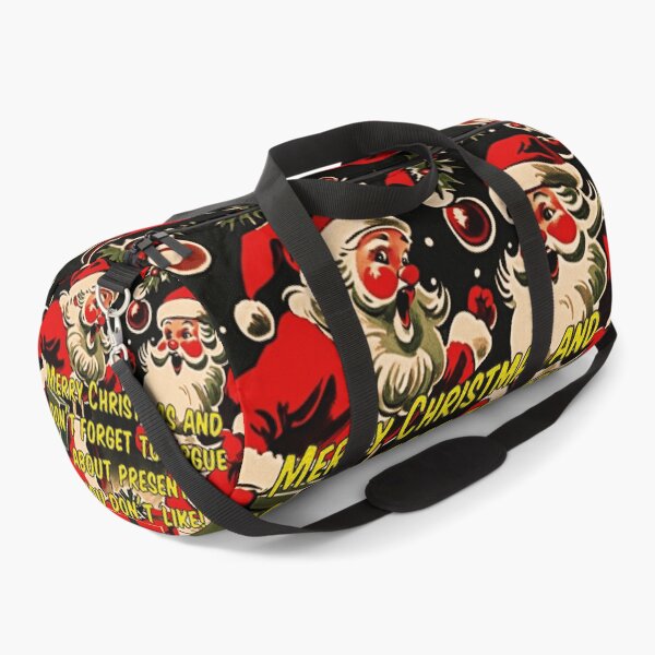 Item preview, Holiday Sparks: Santa Claus Showdown over Disliked Gifts | Vintage Winter Holiday Art | Merry Christmas | Christmas Season | Funny Santa Claus designed and sold by UnhingedBird.