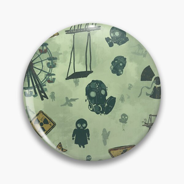 Item preview, Radioactive Playground — Pripyat Seamless Horror Pattern designed and sold by kabucino.