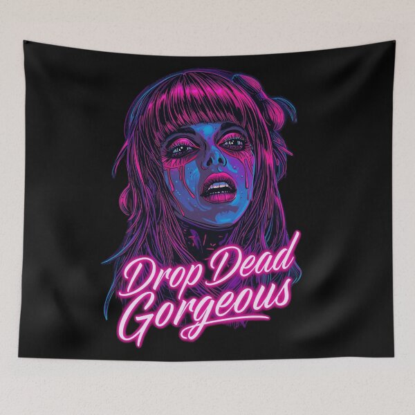 Item preview, Drop Dead Gorgeous – Neon Horror Glam Girl Pop Art designed and sold by snoezelstudio.