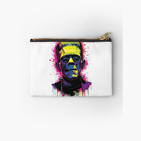 Item preview, Neon Splash Frankenstein – Electric Horror Pop Art designed and sold by snoezelstudio.