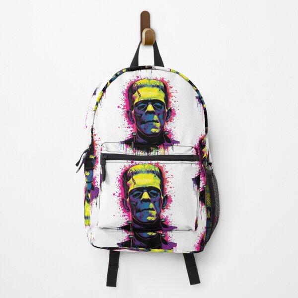 Item preview, Neon Splash Frankenstein – Electric Horror Pop Art designed and sold by snoezelstudio.