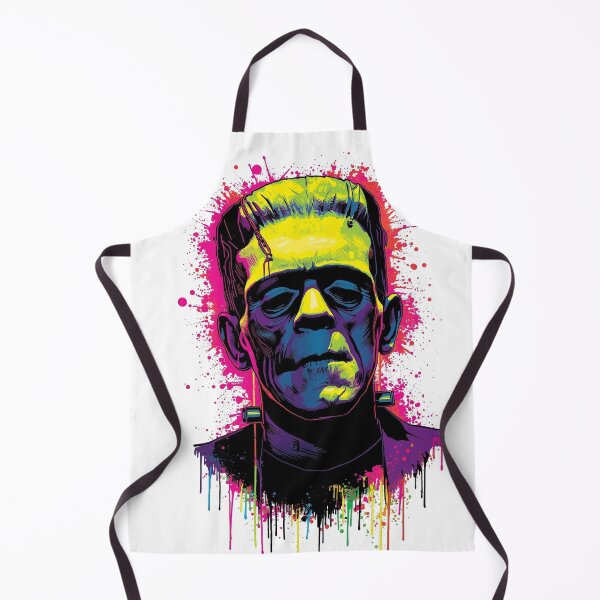 Item preview, Neon Splash Frankenstein – Electric Horror Pop Art designed and sold by snoezelstudio.