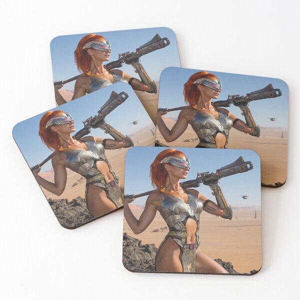 Item preview, The Desert wasteland wanderer cyberpunk style character designed and sold by Vintage Designs +.