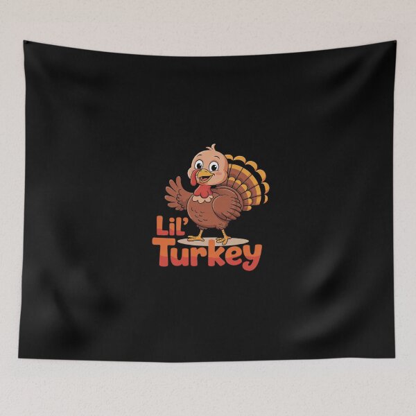 Item preview, Kids Cute Lil Turkey Boy Thanksgiving copy designed and sold by Belkisallen.
