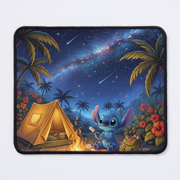 Item preview, Stitch camps out under the stars. designed and sold by cloud lee.