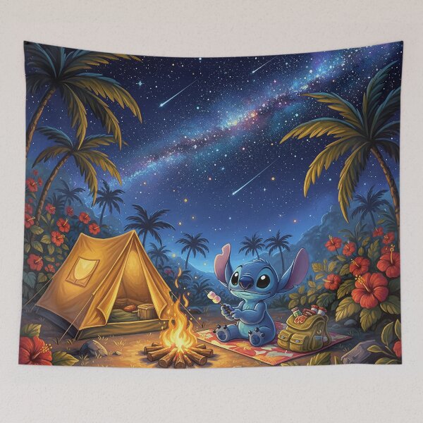 Item preview, Stitch camps out under the stars. designed and sold by cloud lee.
