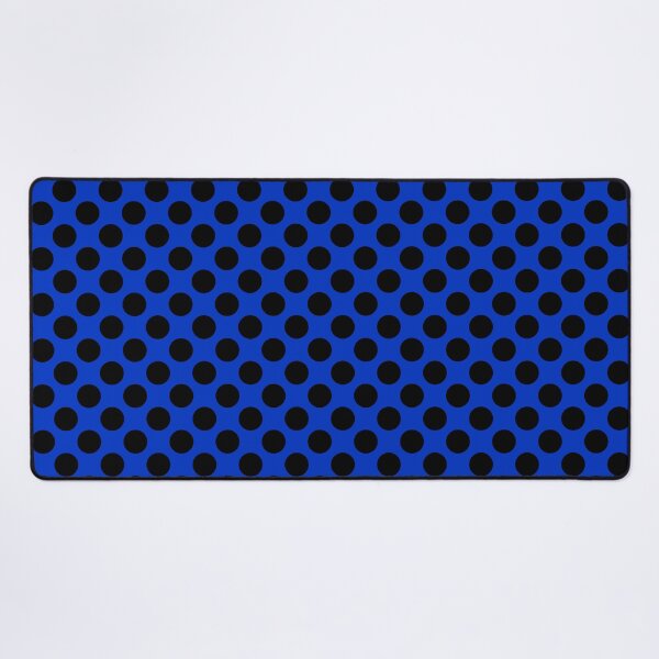 Item preview, Large Black Polka dots on Cobalt Blue designed and sold by POLKAIWERX.