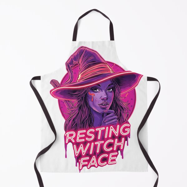 Item preview, Resting Witch Face | Neon Witch Pop Art Halloween Design designed and sold by snoezelstudio.