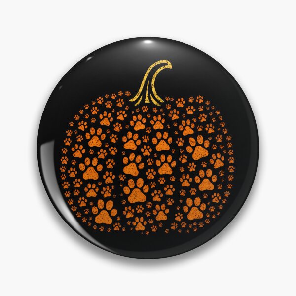 Item preview, Paw Pumpkin Dog Cat Vintage Fall Season Paw Print designed and sold by DemureArtsy.