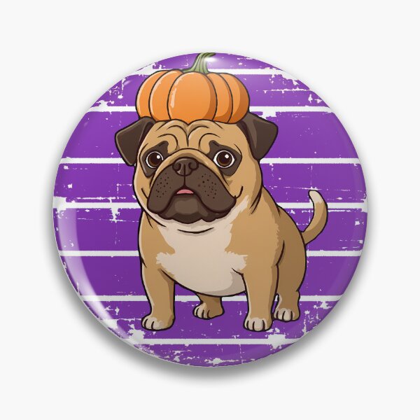 Item preview, a dog with a pumpkin on its head / cool Halloween designed and sold by AstronautMerch.