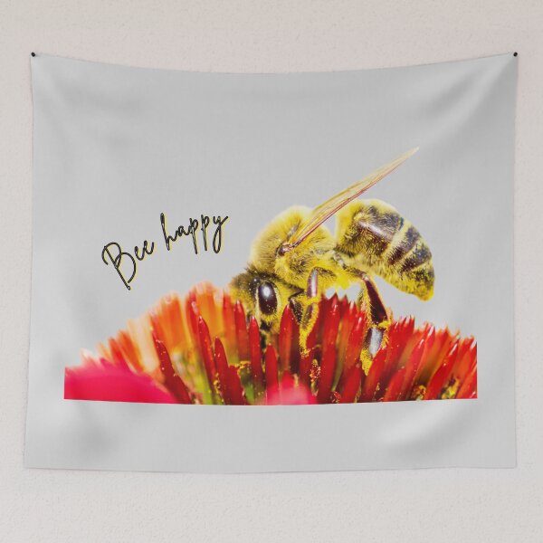 Item preview, Bee Happy – nature photo full of joie de vivre and lightness designed and sold by Katja LebenFreude.