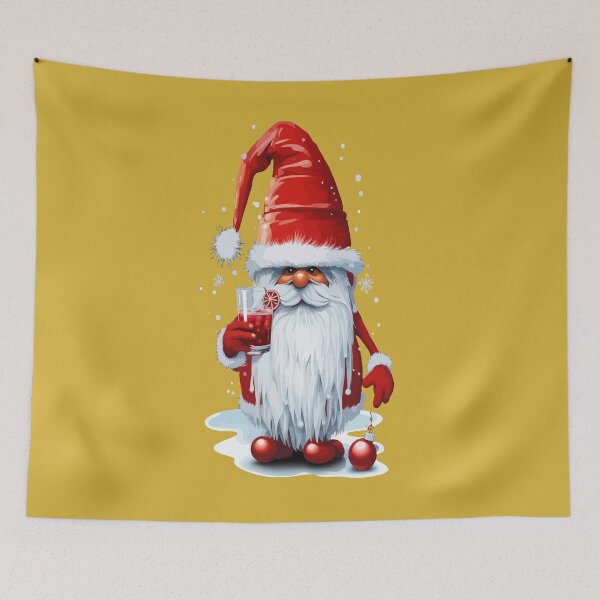 Item preview, Nordic Gnome Holding A Glass Of‎ Pomegranate Juice designed and sold by taiche.
