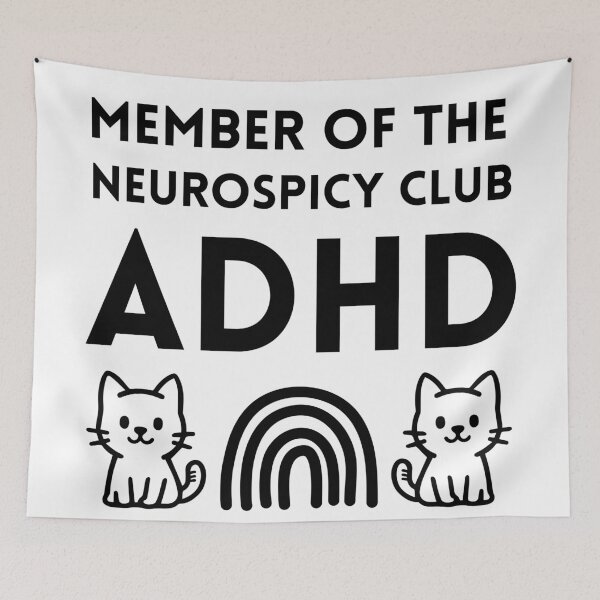 Item preview, Member of the Neurospicy Club - ADHD designed and sold by The Courtesan Boutique.