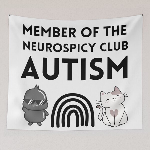Item preview, Member of the Neurospicy Club - AUTISM designed and sold by The Courtesan Boutique.