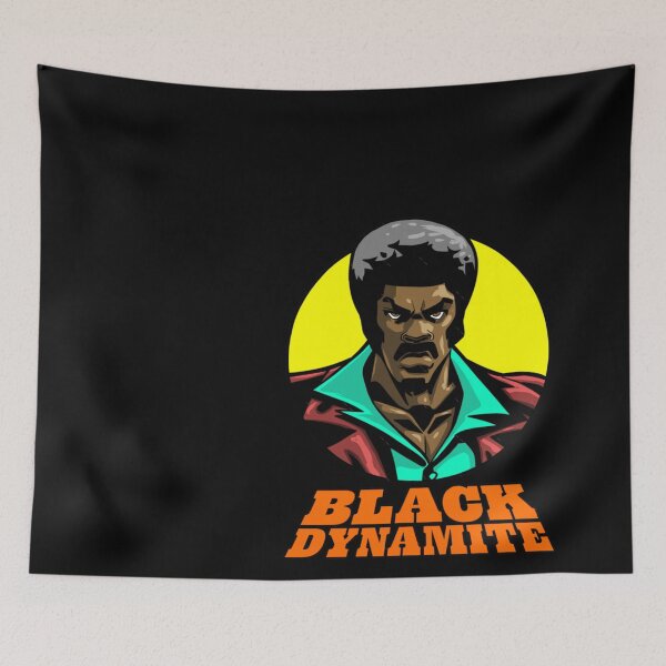 Item preview, Black Dynamite Smiling Retro Funk Hero Pop Art Illustration For Vintage Comic Lovers Gift For Him Her designed and sold by JeffreySGarre.