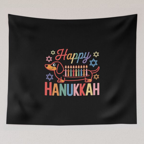 Item preview, Happy Hanukkah Dachshund designed and sold by jkrphoto.