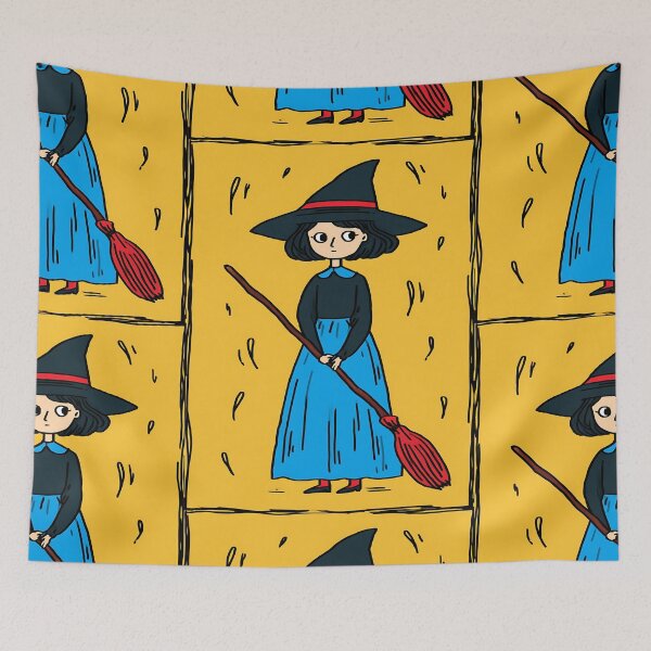 Item preview, Spooky Halloween Witch designed and sold by bapupa.