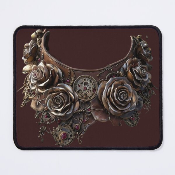 Item preview, Floral Gearlace – Steampunk Botanical Collar Design designed and sold by Antik by Schulz.