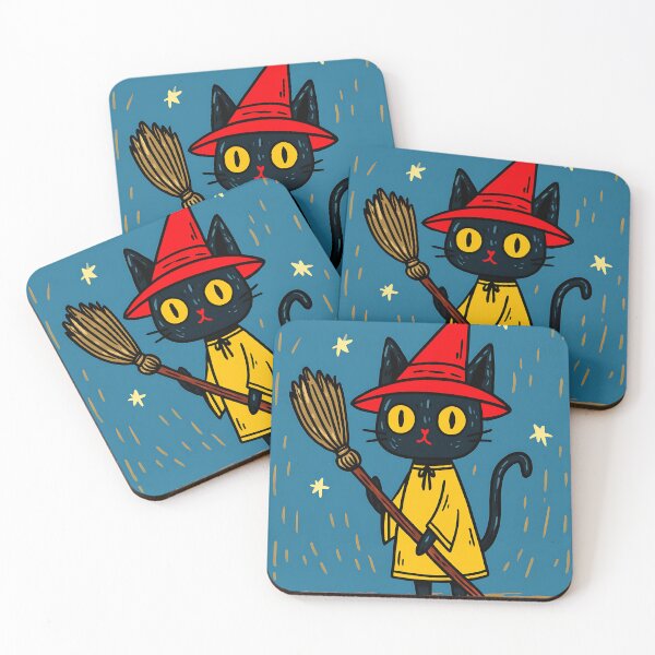 Item preview, Spooky Witchy Cat designed and sold by bapupa.