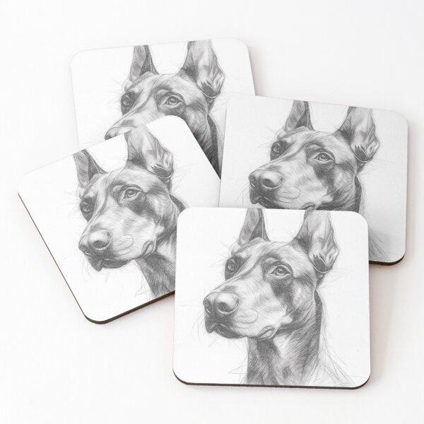 Item preview, Dobermann Pencil Art designed and sold by Leon Woods Pencil Art.