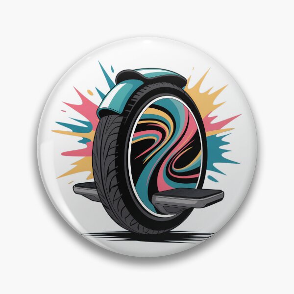 Item preview, Color Burst Electric Unicycle – Vibrant Modern EUC Design for Riders designed and sold by VividOrganica.