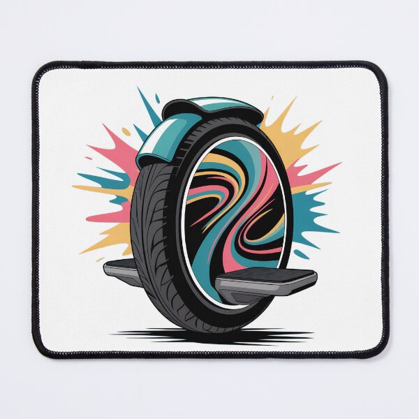 Item preview, Color Burst Electric Unicycle – Vibrant Modern EUC Design for Riders designed and sold by VividOrganica.
