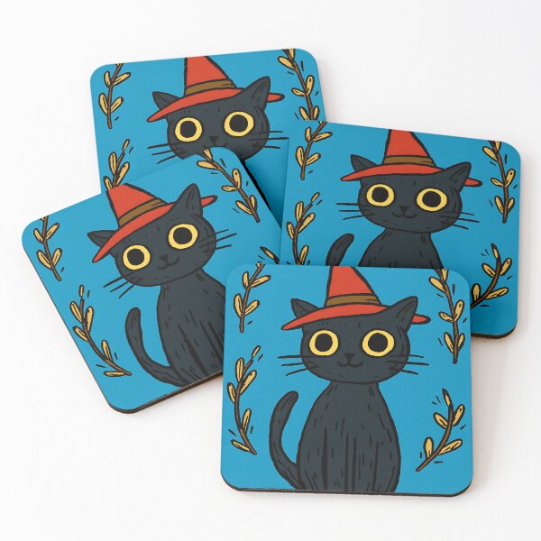 Item preview, Dark Witchy Cat designed and sold by bapupa.