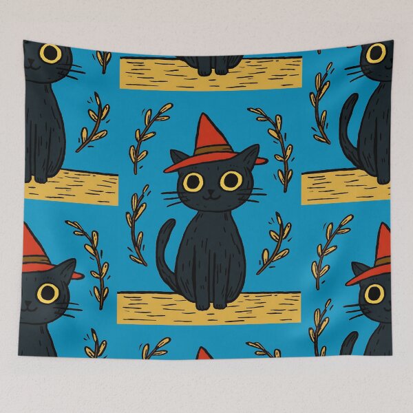 Item preview, Dark Witchy Cat designed and sold by bapupa.